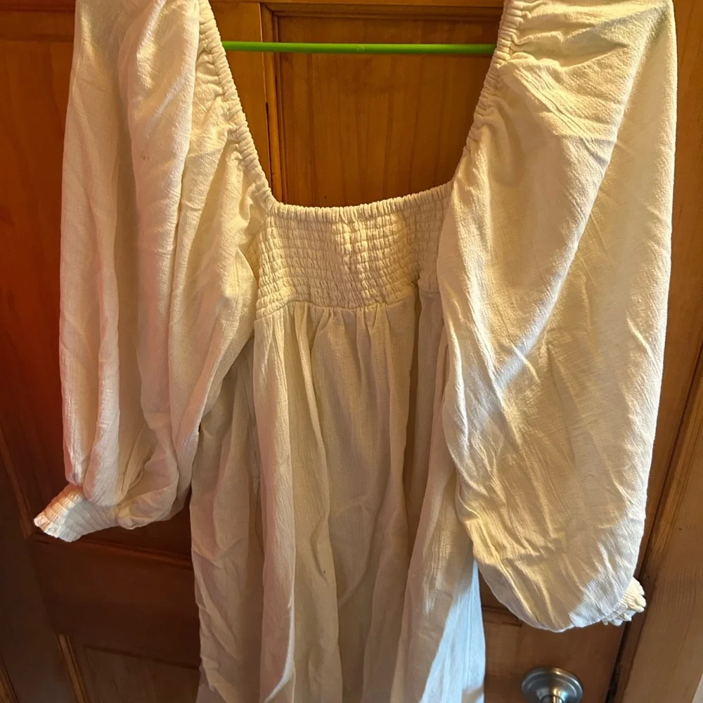 Free People “Cute like the Coast” Mini dress in Ivory NEW Size XL